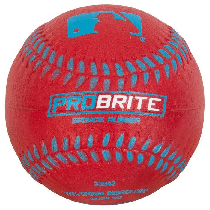 MLB ProBrite Rubber Tee Ball