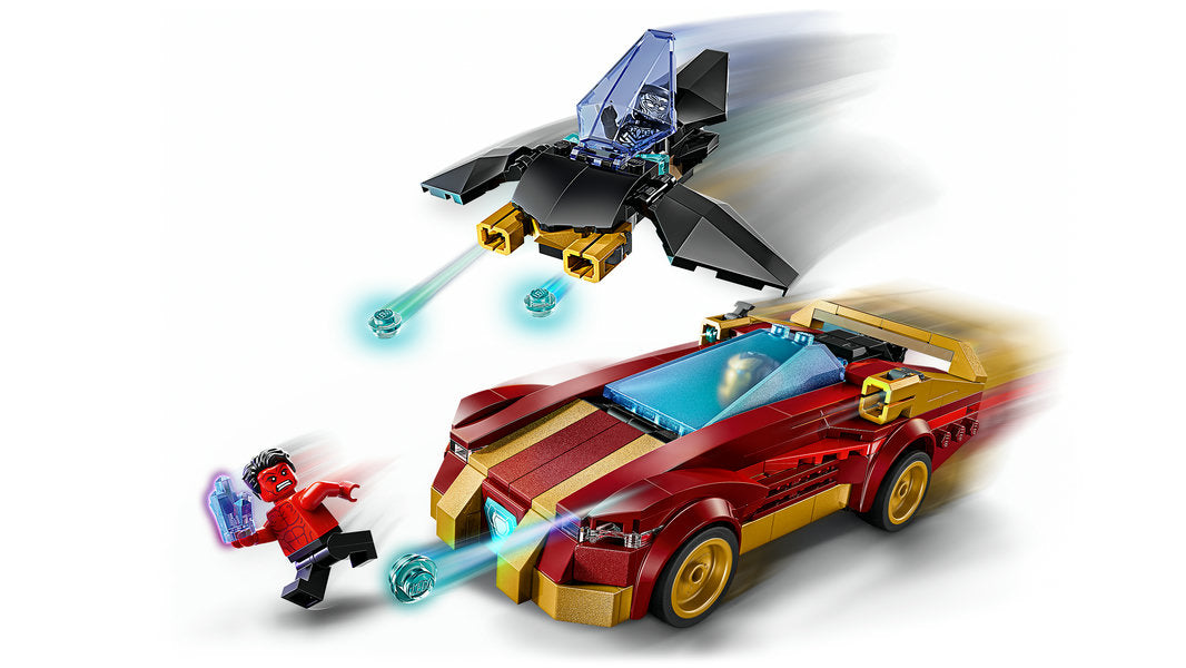 LEGO® Marvel Iron Man Car & Black Panther vs. Red Hulk