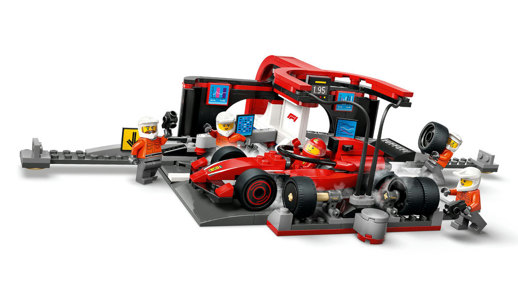 LEGO® City F1® Pit Stop & Pit Crew with Ferrari Car