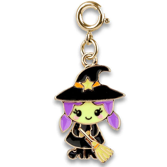 Gold Swivel Witch Charm