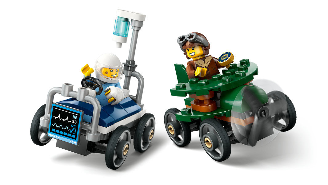 LEGO® City Airplane vs. Hospital Bed Race Car Pack