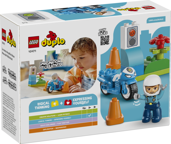 LEGO® DUPLO® Town Blue Police Motorcycle