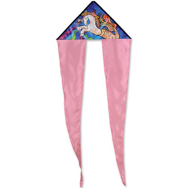 Zippy Flo-Tail Delta Kite - Mermaid Unicorn