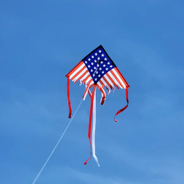 Patriotic 28In Fringe Delta Kite