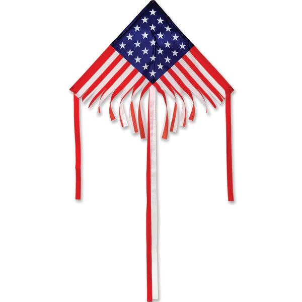 Patriotic 28In Fringe Delta Kite