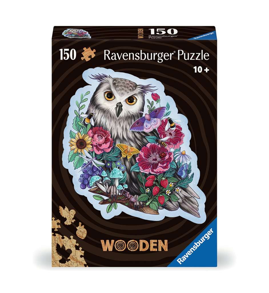 150 pc Mysterious Owl Wooden Puzzle