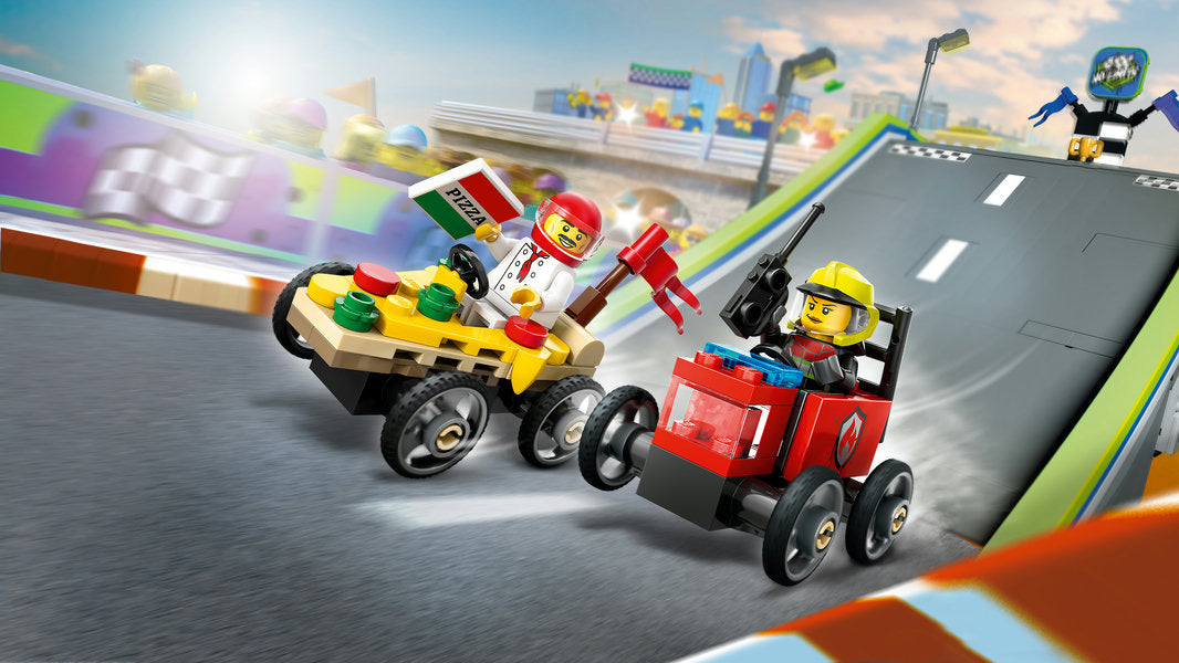 LEGO® City Pizza vs. Fire Truck Race Car Pack