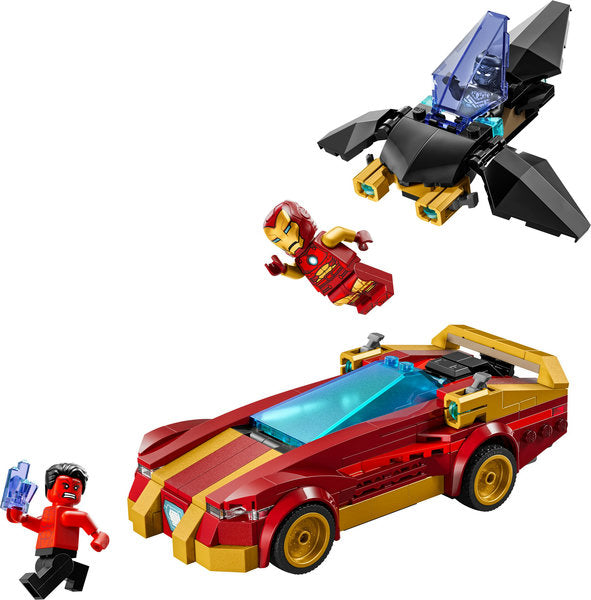 LEGO® Marvel Iron Man Car & Black Panther vs. Red Hulk