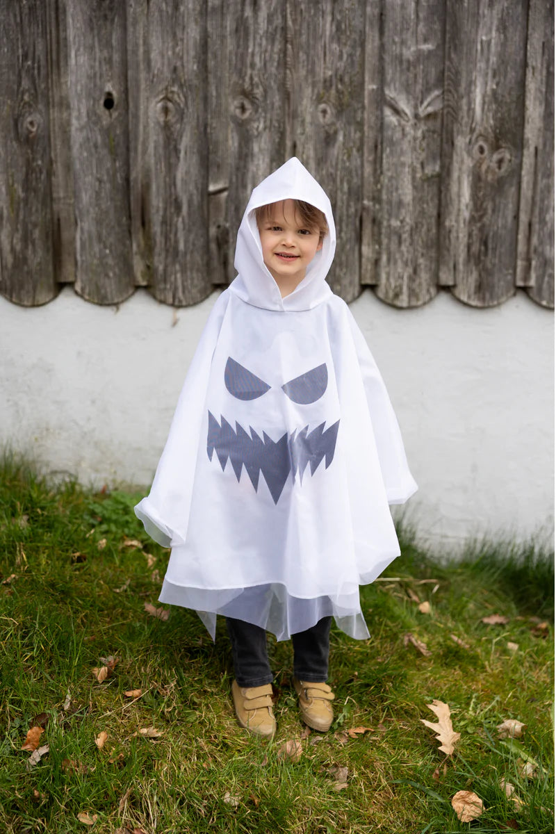 Spooky Ghost Poncho Size 3/4