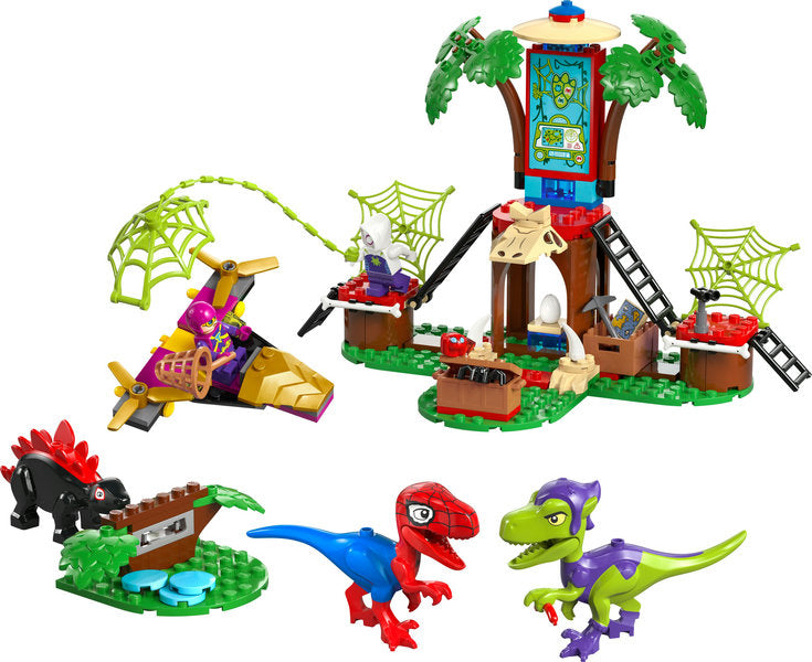 LEGO® Spidey And His Amazing Friends Spidey and Gobby’s Raptor Battle at Tree House HQ