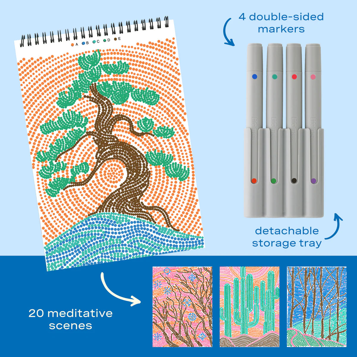 FlowArt Landscapes Dot By Letter