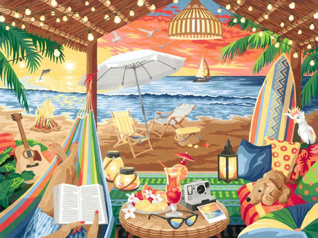 CreArt Painting by Numbers Cozy Cabana