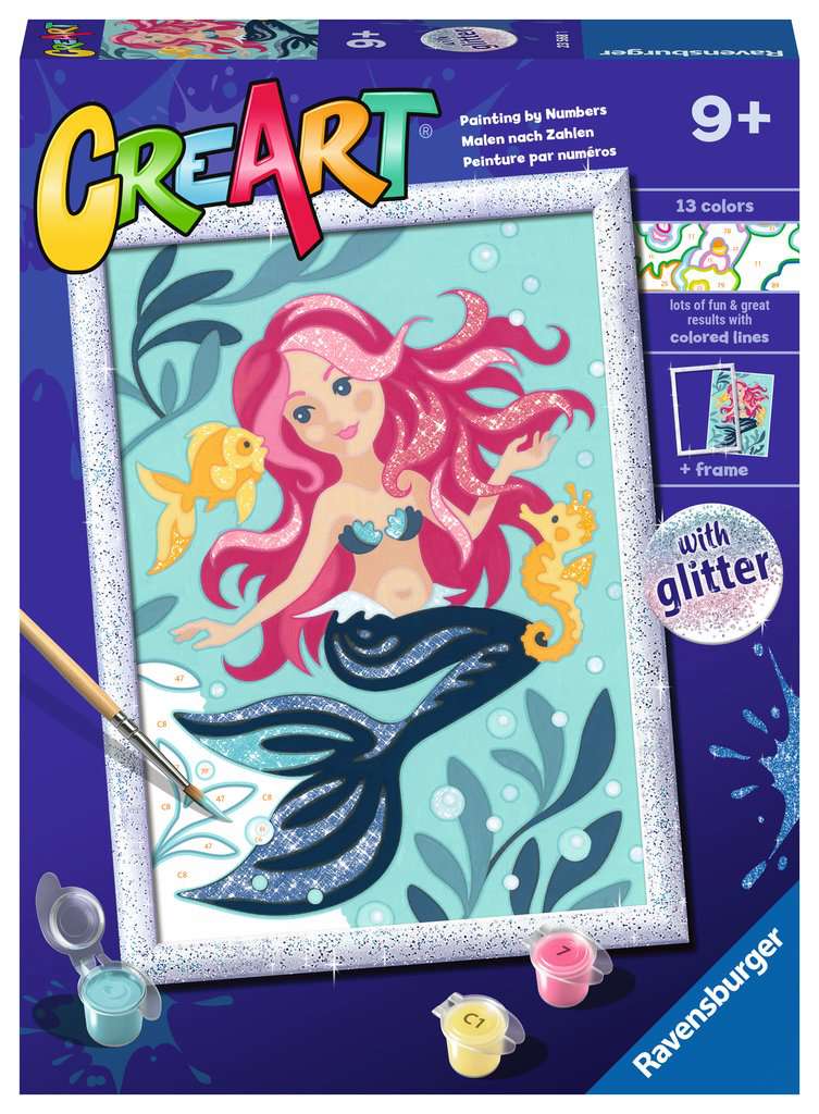 CreArt Painting by Numbers Enchanting Mermaid