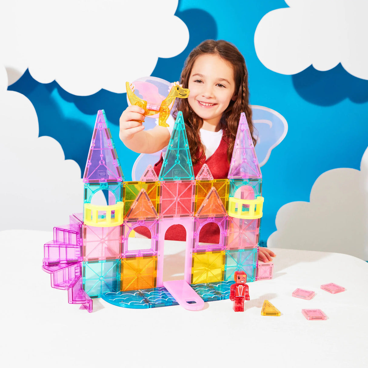 Magna-Tiles® Castle DLX and Micro Mags 48 piece set