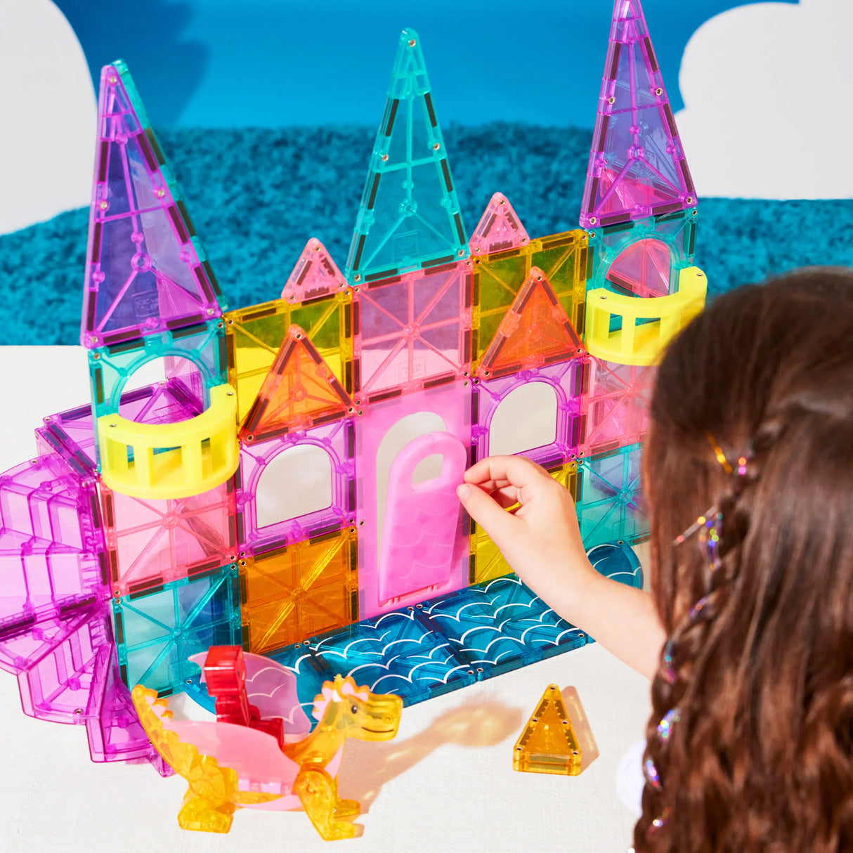 Magna-Tiles® Castle DLX and Micro Mags 48 piece set