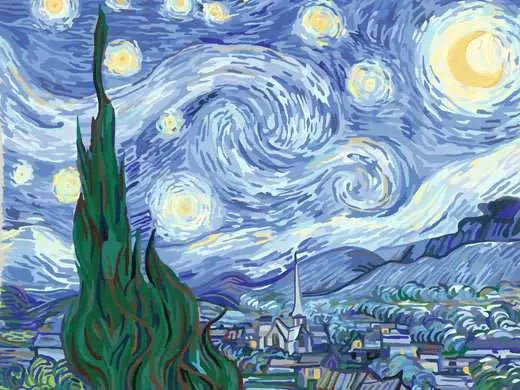 CreArt Painting by Numbers Van Gogh Starry Night