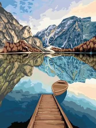 CreArt Painting by Numbers Lake Views