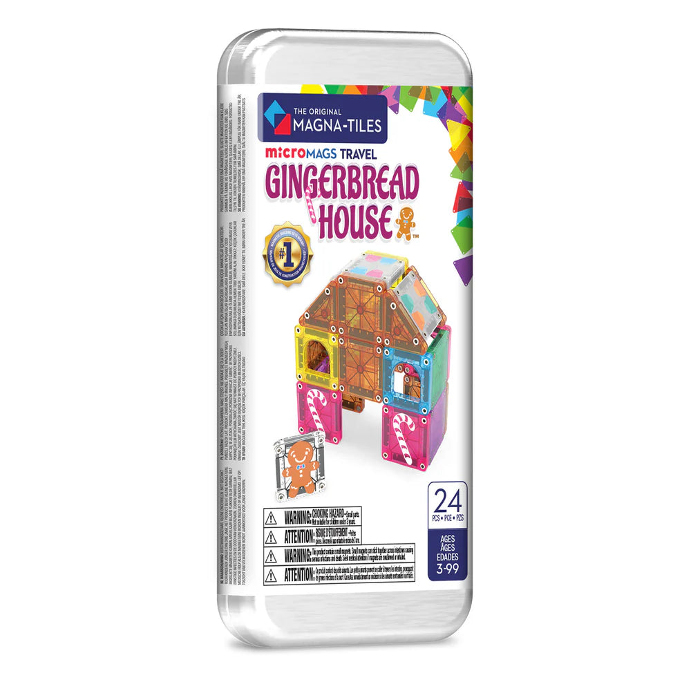 Magna-Tiles® Gingerbread House 24 piece Travel Set