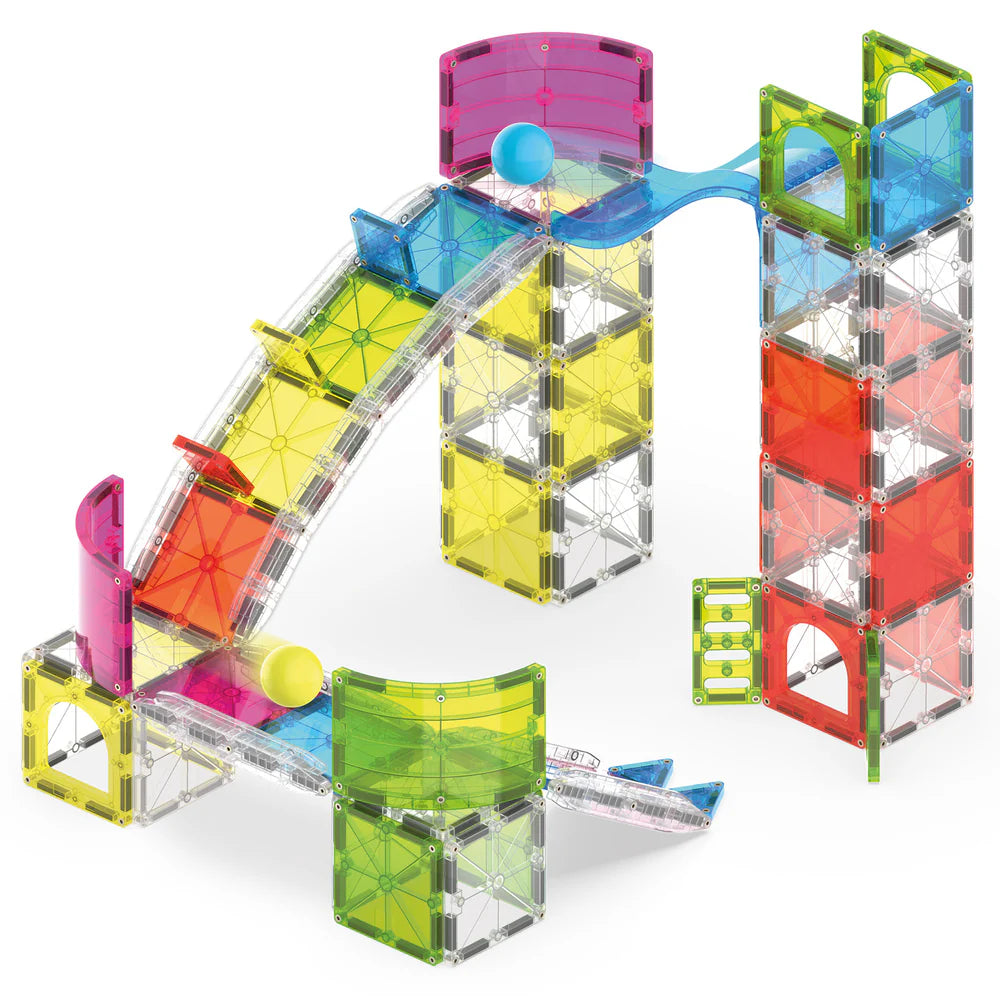 Magna-Tiles® Rail Racers Max 80 piece Set