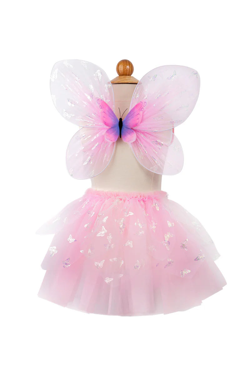Pink Flutter Butterfly Skirt Wings Size 4-6