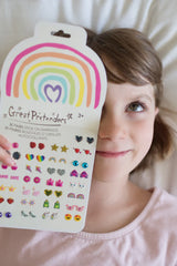 Rainbow Love Sticker Earrings