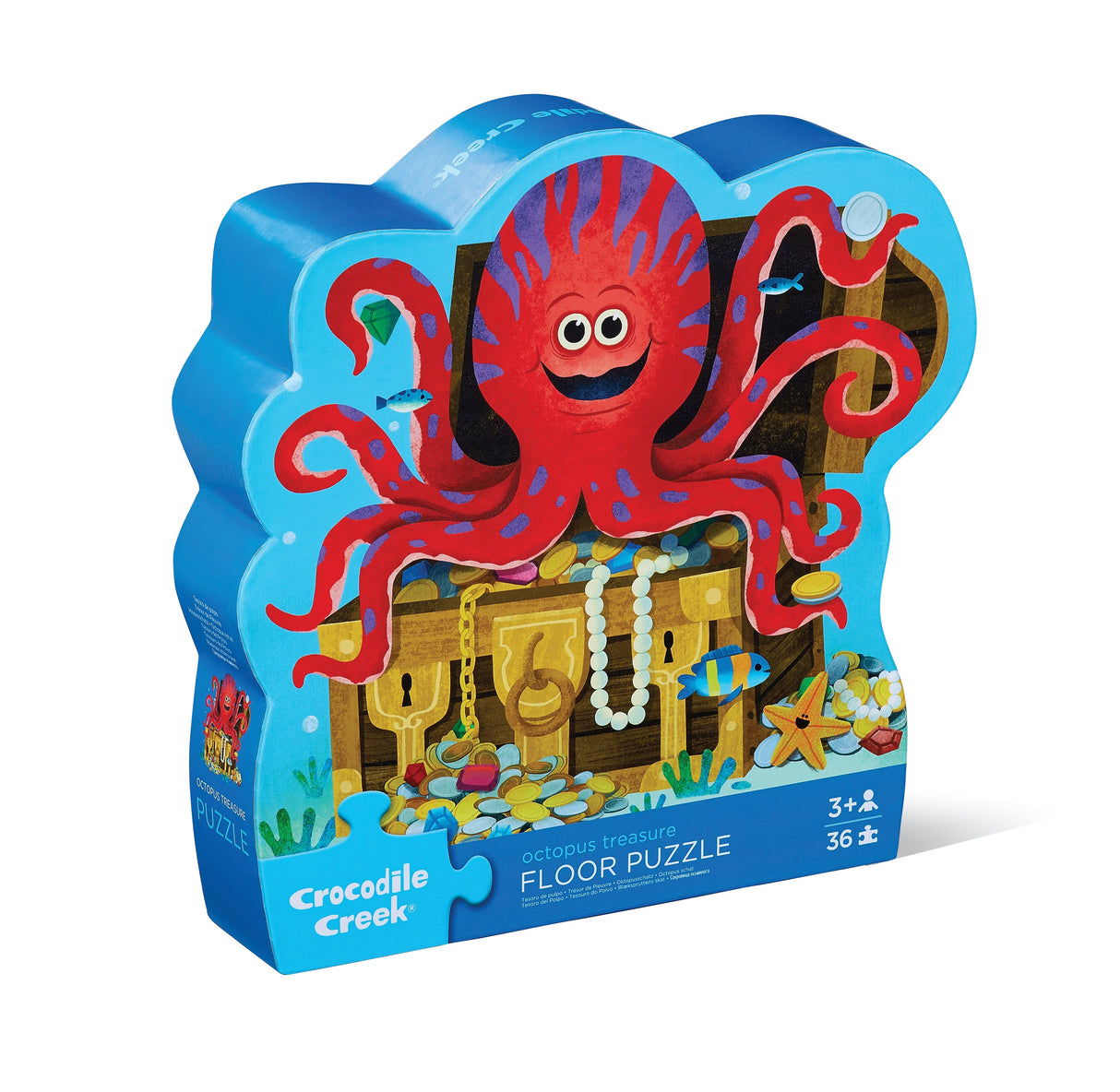 Octopus Treasure 36 Pc Shaped Box