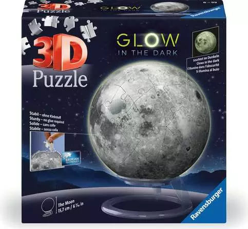 Glow In The Dark Moon 3D