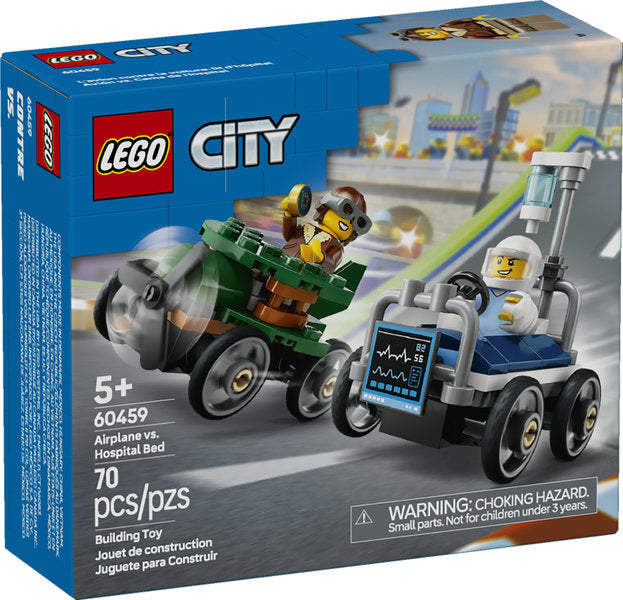 LEGO® City Airplane vs. Hospital Bed Race Car Pack