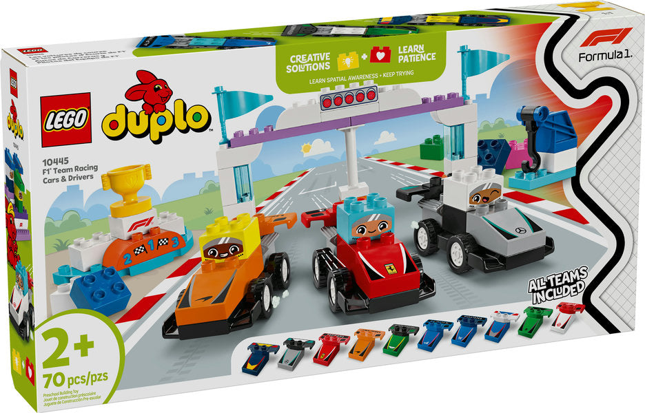 LEGO® DUPLO® F1® Team Race Cars & Drivers