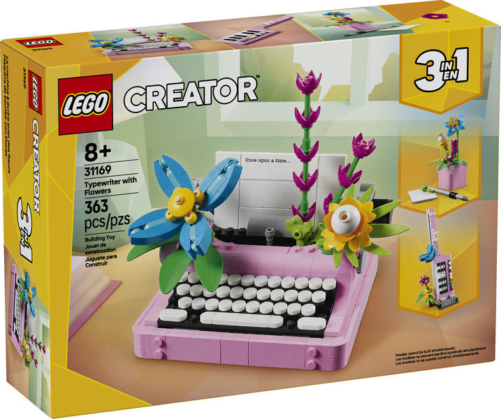 LEGO® Creator 3in1 Typewriter with Flowers