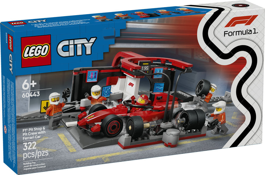 LEGO® City F1® Pit Stop & Pit Crew with Ferrari Car