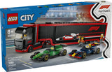 LEGO® City F1® Truck with RB20 & AMR24 F1® Cars