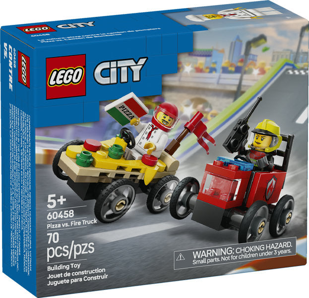 LEGO® City Pizza vs. Fire Truck Race Car Pack