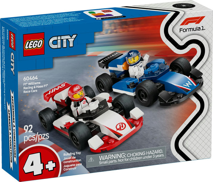 LEGO® City F1® Williams Racing & Haas F1® Race Cars