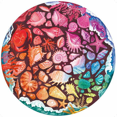 500 pc Seashells Round Puzzle