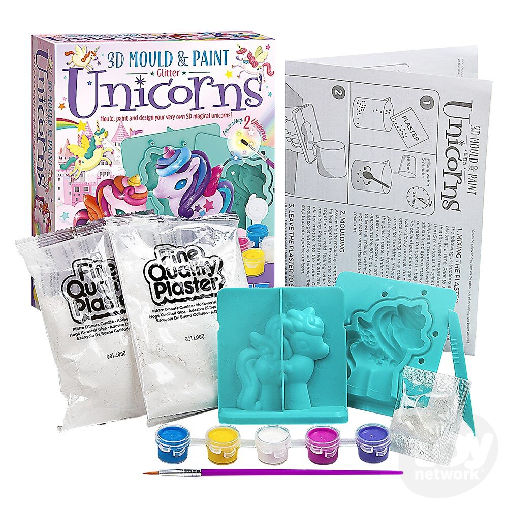 3D Mould & Paint Unicorns