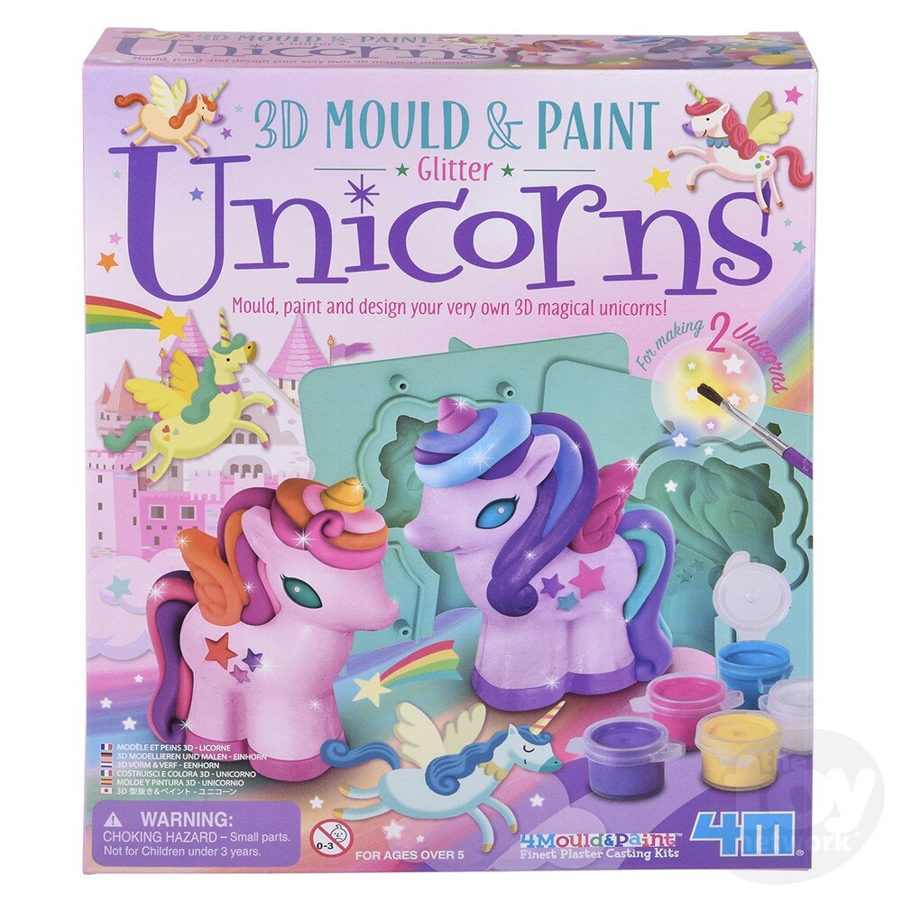 3D Mould & Paint Unicorns