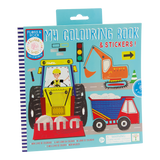 Construction Site Coloring Book