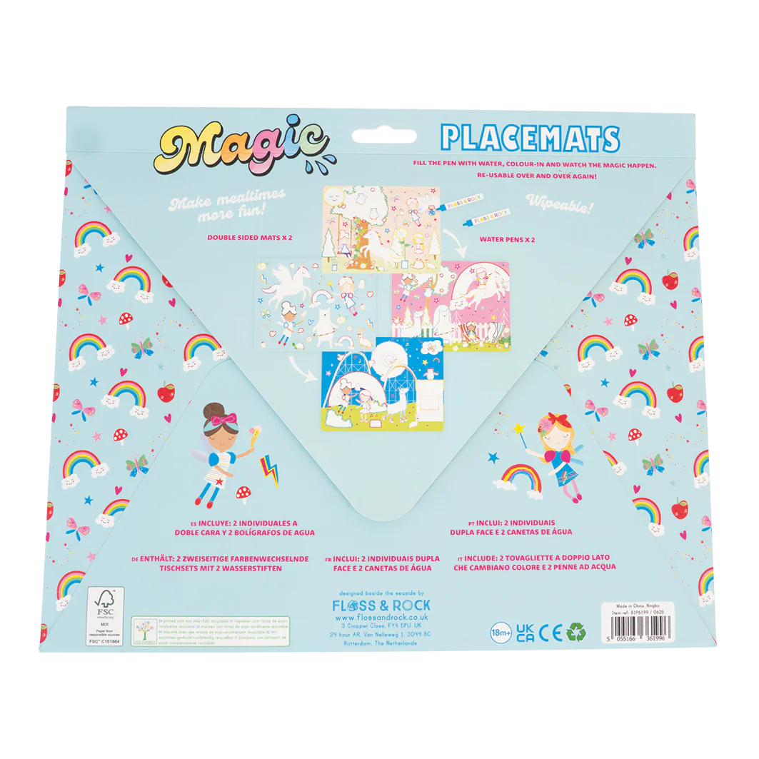 Magic Water Placemat Rainbow Fairy
