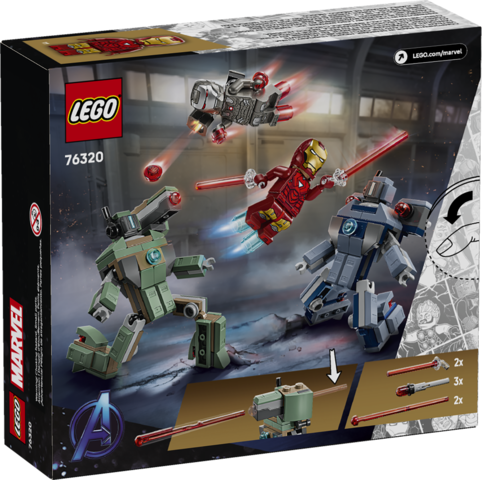 LEGO® Marvel Iron Man & War Machine vs Hammer Drones