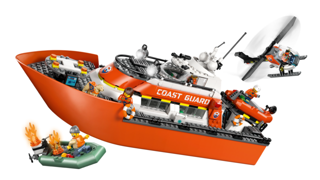 LEGO® City Coast Guard Rescue Boat Helicopter