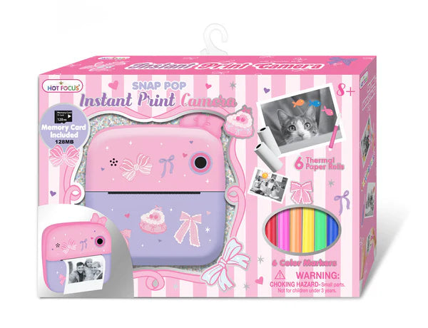 Bowtiful Snap Pop Instant Print Camera