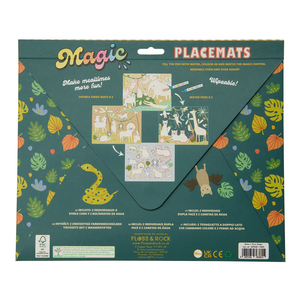 Magic Water Placemats Jungle
