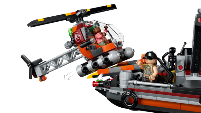 LEGO® Jurassic World Mosasaurus Dinosaur Boat Attack