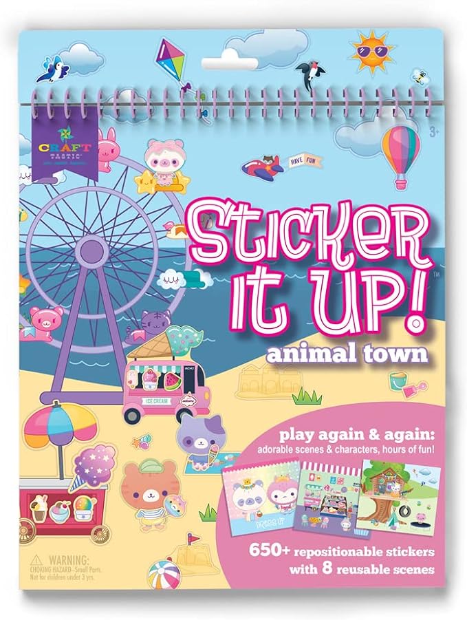 Craft-tastic Sticker it Up! Animal Town