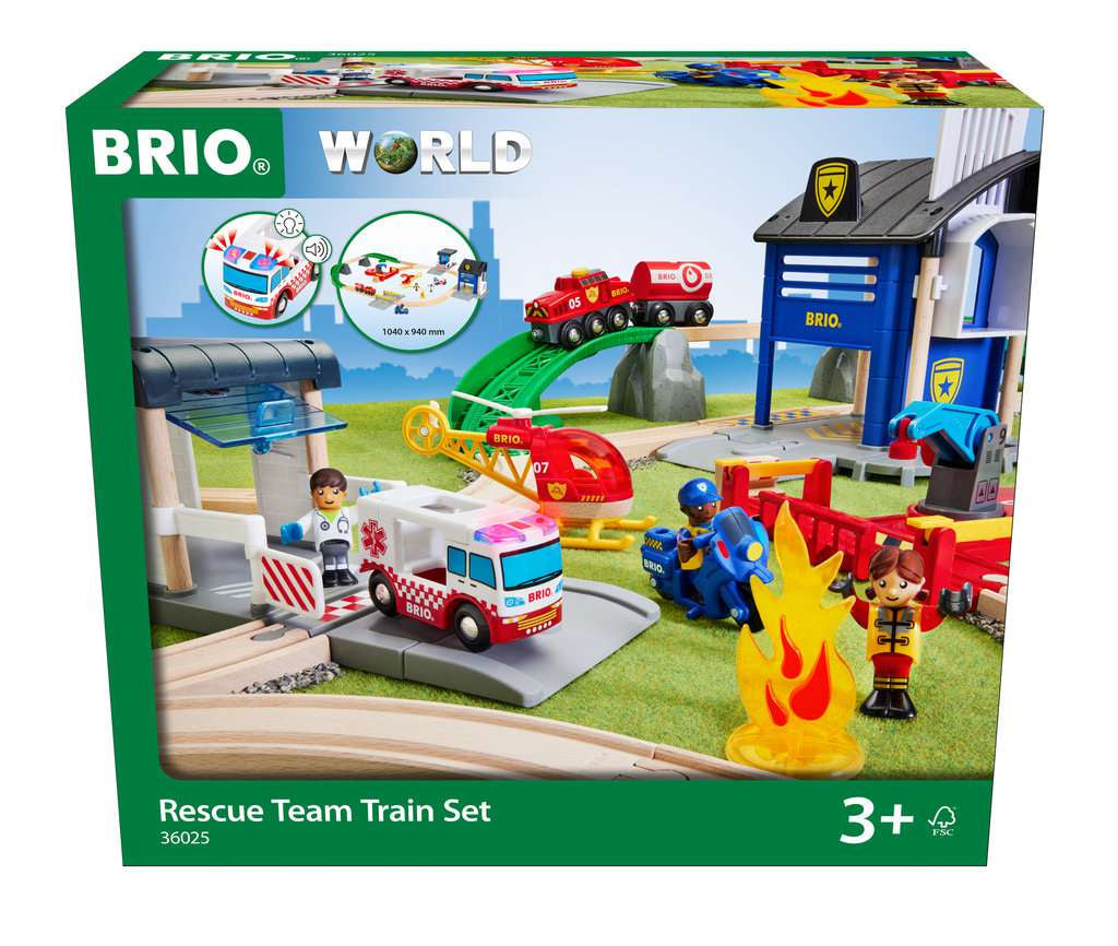 BRIO Rescue Team Train Set