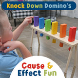 Falling Wood Domino Wall