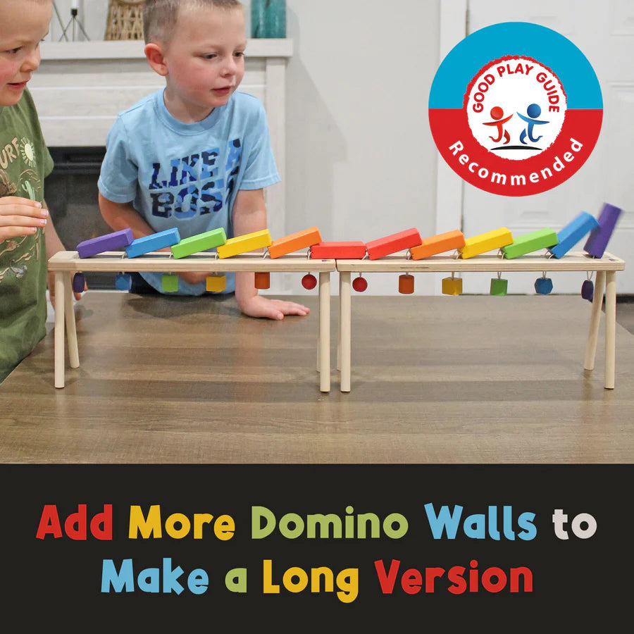 Falling Wood Domino Wall