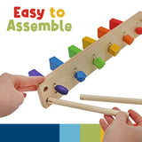 Falling Wood Domino Wall