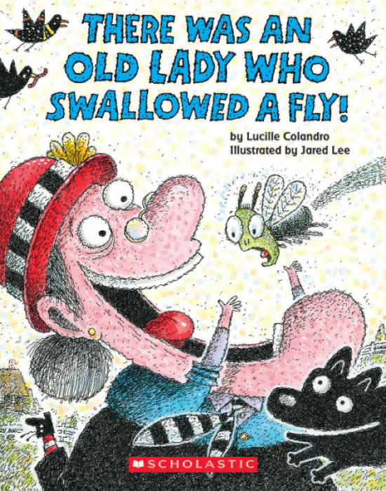 There Was an Old Lady Who Swallowed a Fly!: A Board Book